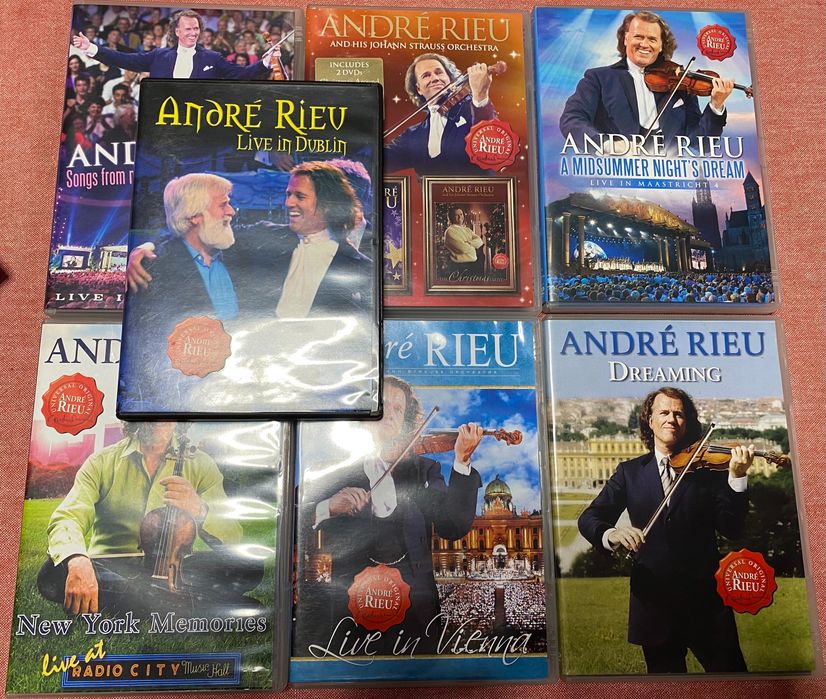7 DVD André Rieu (como novos)