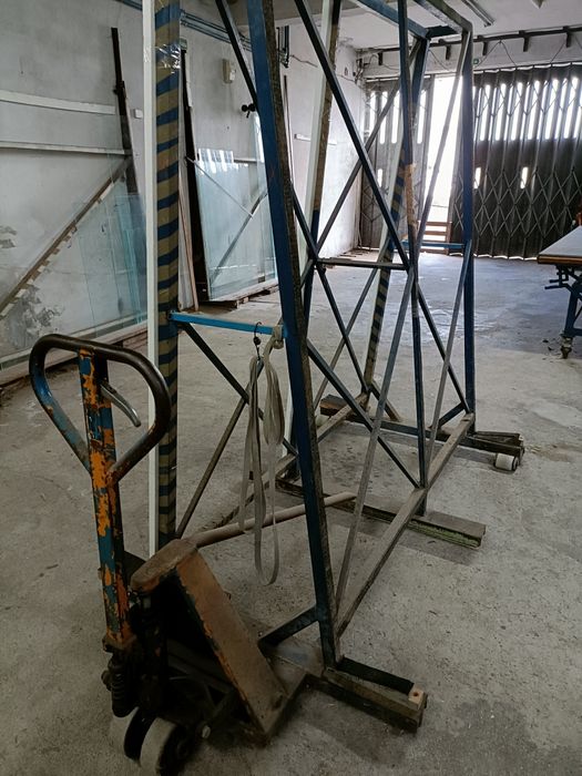 Cavalete para vidro em chapa