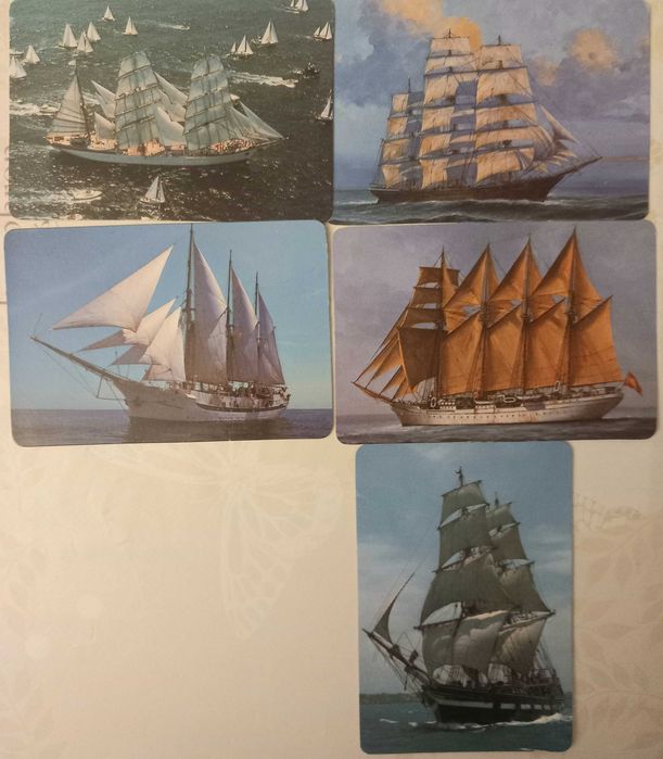 5 calendários de bolso (barcos)