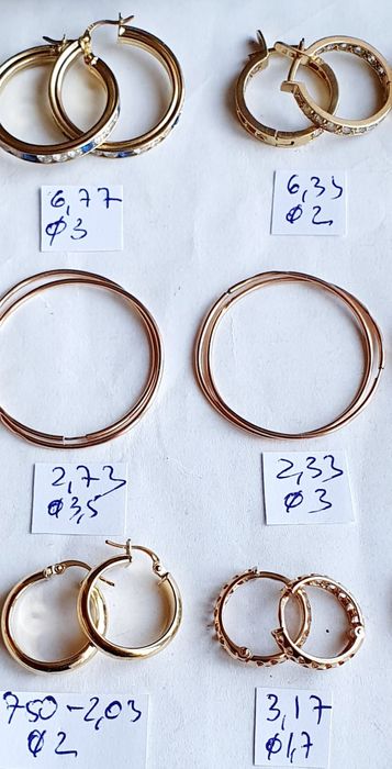 Продам золотые серьги-конго