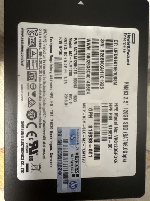 ssd 240Gb sata брендові