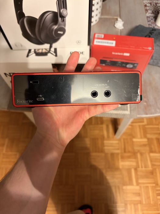 Rode NT-1, AKG K-361, Focusrite Scarlett 2i2 3rd Gen (Zestaw!)