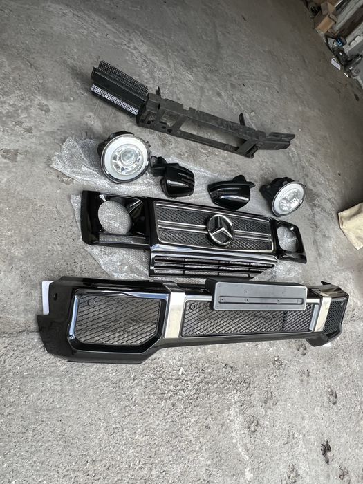 Комплект обвісу АМГ  w463 бампер окуляри решітка фари дзеркало ДХО  Mercedes amg g63 463