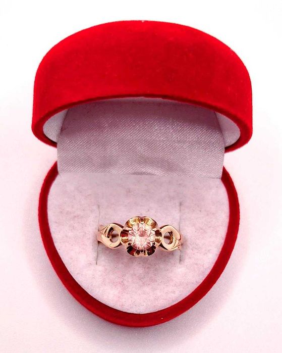 Złoty pierścionek z Kwarcem PR.583 W:3,36gr R.18 InterSKLEP