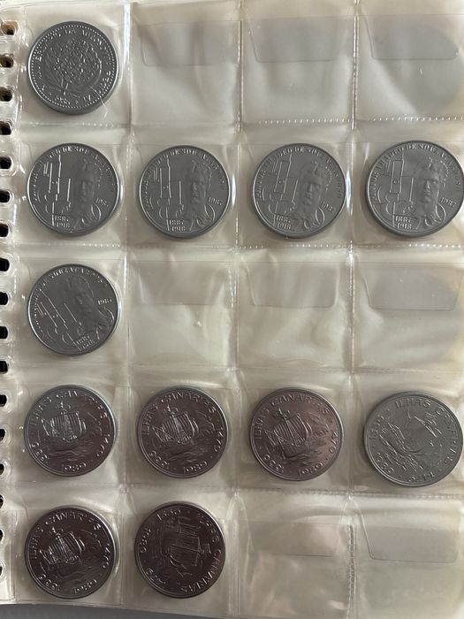 Coleção Moedas Comemorativas 100 Escudos 1980/91