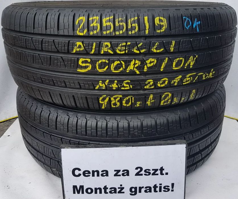 235/55/19 cena za 2 szt. zimowe* pirelli wa-wa centrum