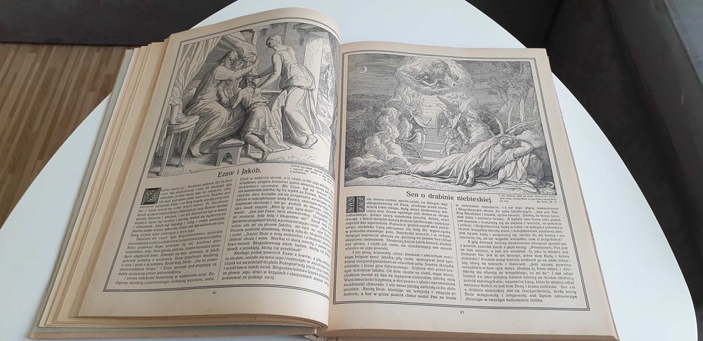 Starocie z Gdyni - Dewocjonalia - Pismo Święte w Obrazach 1930r.