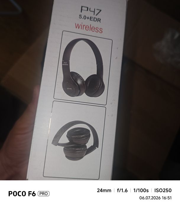 Słuchawki Bezprzewodowe P47 Wireless Bluetooth 5.0 / FM / MP3 Czarny
​Opis: