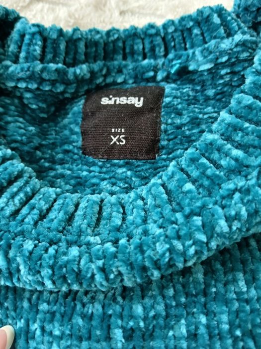 Sweter zielony morski 34