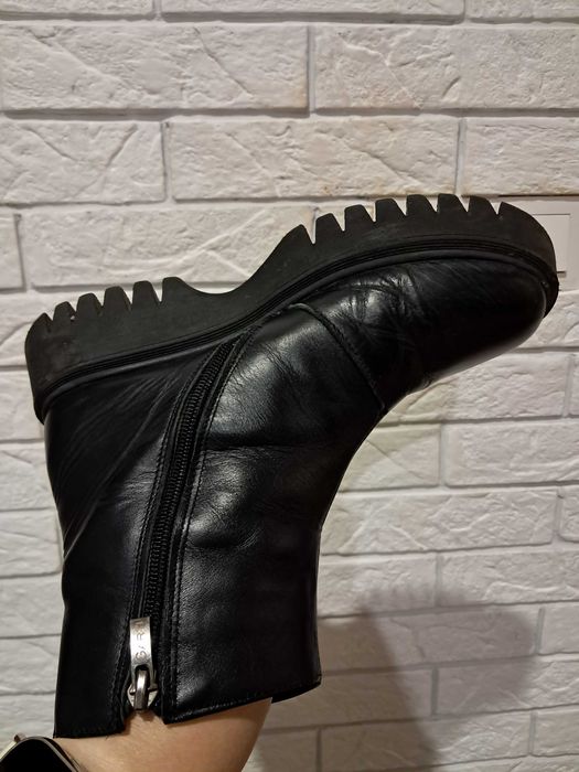 Зимові шкіряні ботинки