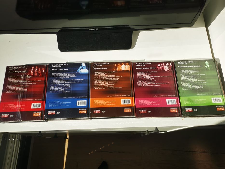 Kolekcja Polskich Kabaretów 15x DVD komplet nowe folia