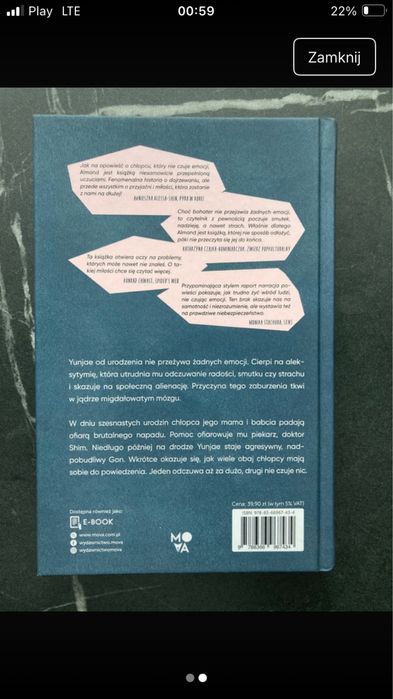 Książka Almond ten ktory nie czul