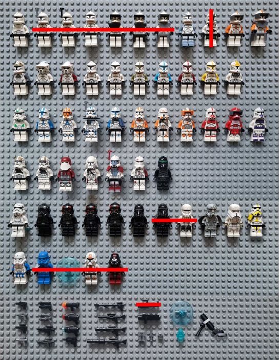 Lego Star Wars мініфігурки (Клони та Штурмовики)