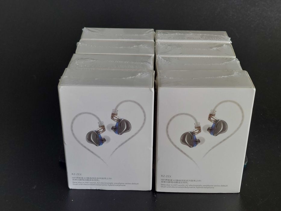 KZ - ZEX Azul In Ears NOVO Fones de ouvido / Auriculares