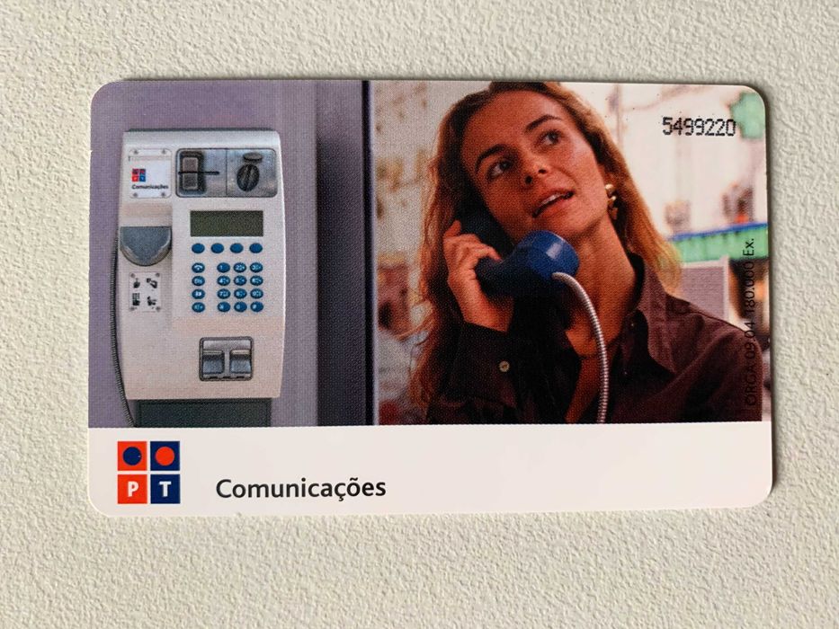 Cartão Antigo p/ Cabine Telefónica PT