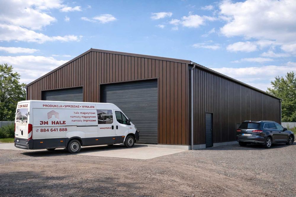 Hala stalowa 15×25×4,5 m | PRODUCENT | Kompleksowa realizacja PL i UE