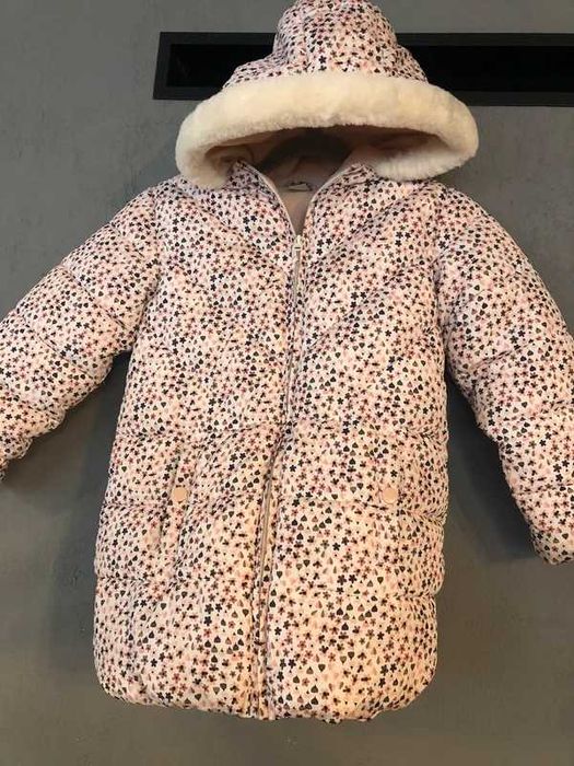 Długa kurtka zimowa pikowana Parka płaszcz Płaszczyk 134