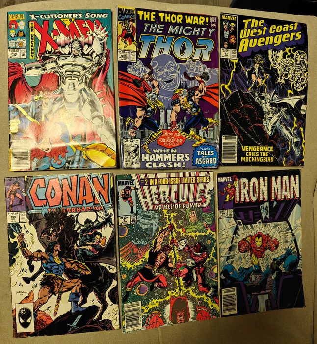 Комиксы Марвел Comics Marvel 70-х 80-х винтажные на английском 18 штук