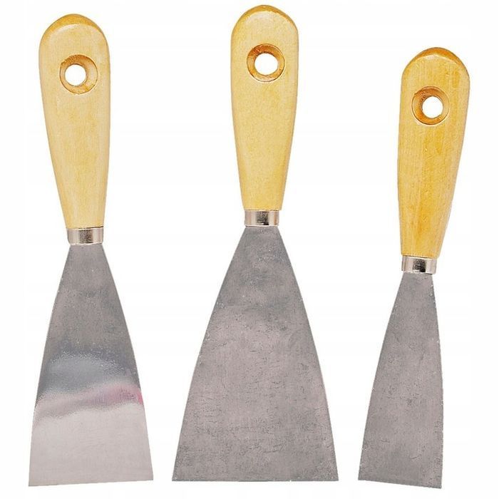 Szpachelka Malarska do Gładzi Silikonu Tapet Kleju Gipsu Fug 3szt