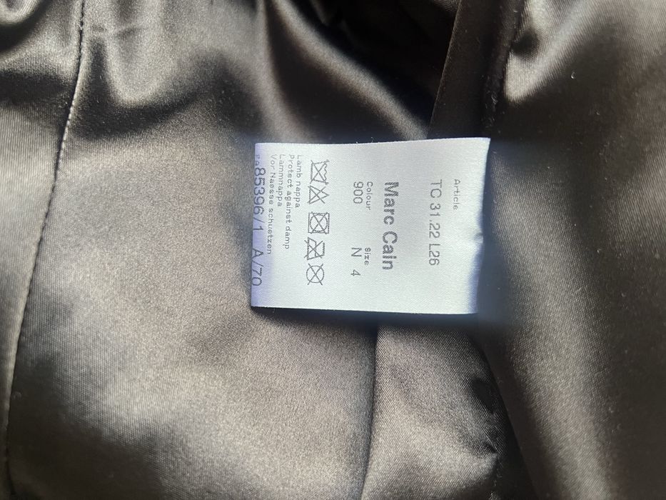 Кожаный пиджак куртка Marc Cain