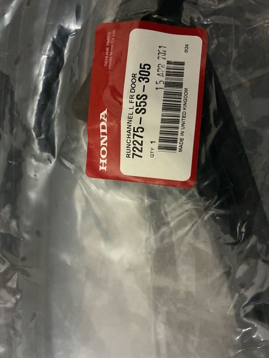 Borrachas dos vidros Portas da frente Civic