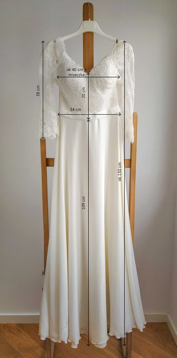 Suknia ślubna La Petra z koronką