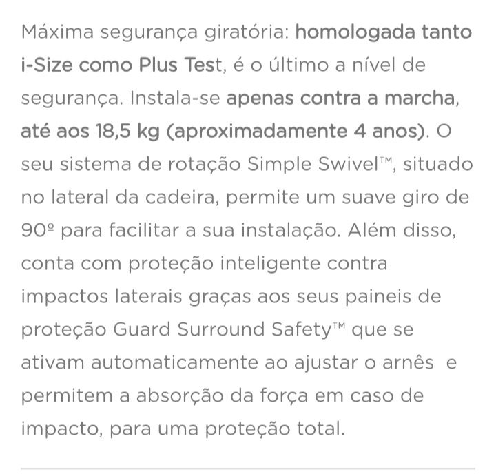 Cadeira joie auto-spin safe shale