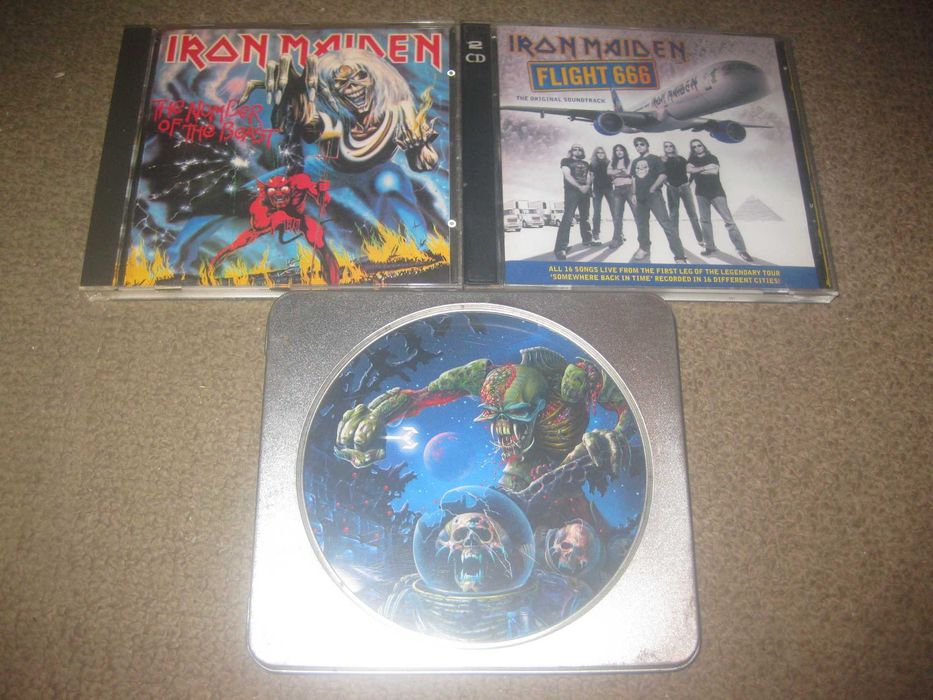 3 CDs dos "Iron Maiden"