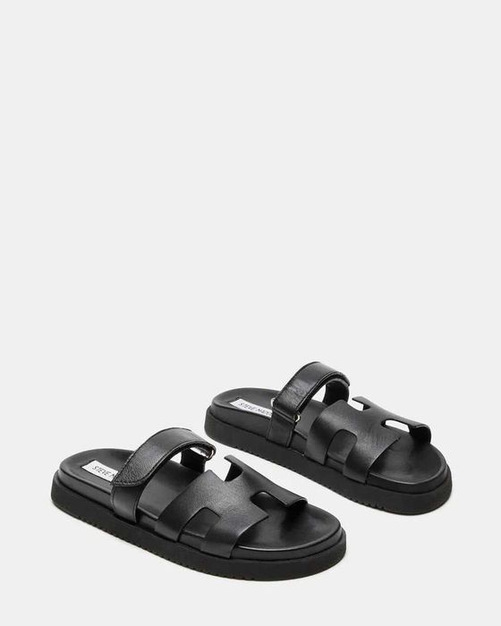 Шльопки Steve Madden Mayven Black Leather різні розміри