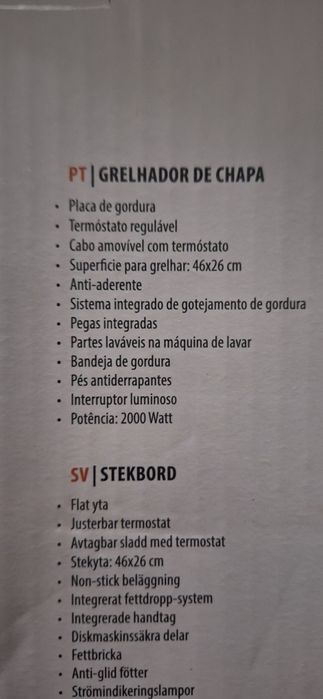 Grelhador eletrico Tristar