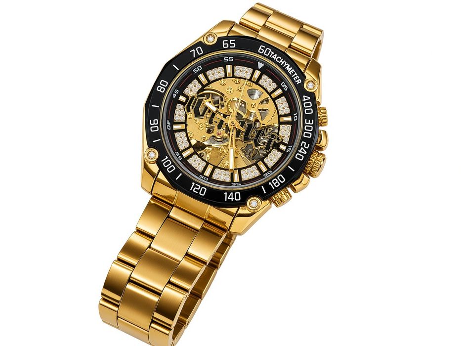 Часы T-Winner 8186 Gold-White Steel