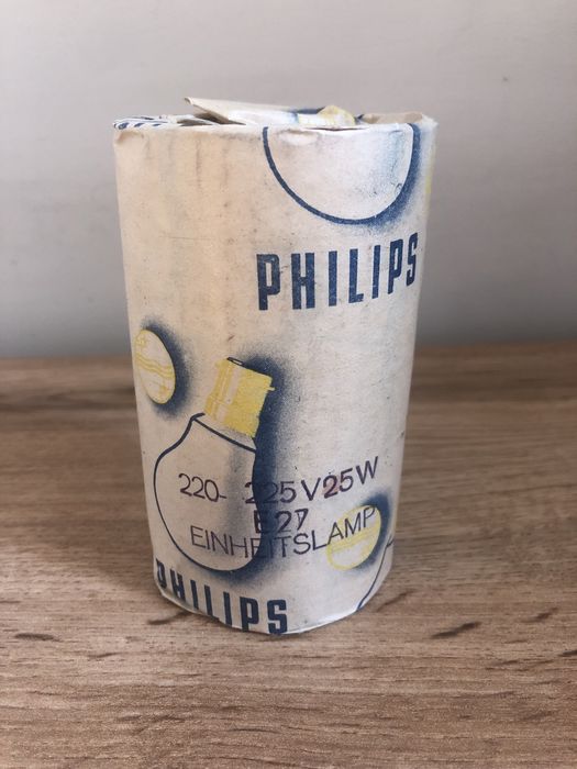 Stara żarówka Philips PRL antyk
