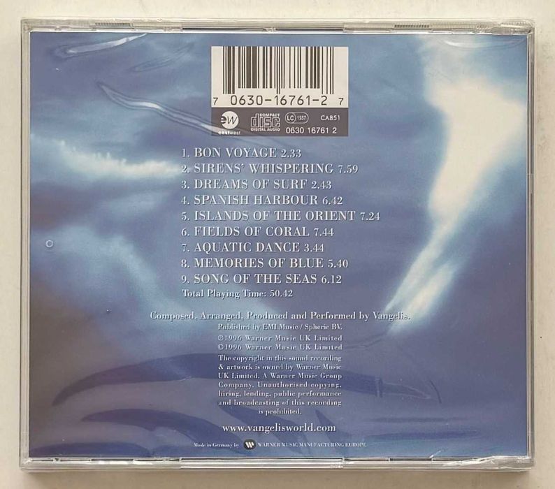 CD_Vangelis, Oceanic.  Novo e selado.