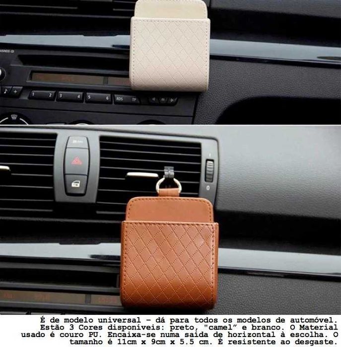 Adorável e Prática Bolsa Para Inserir Os Seus Objectos Enquanto Conduz