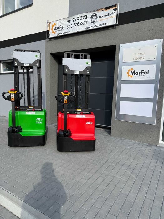 Wózek paletowy elektryczny masztowy sztaplarka elektryczna 1200/1500kg