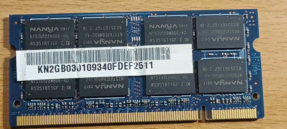 Placa Memoria RAM Nanya NT2GT64U8HD0BN-AD (2 UNiDADES)