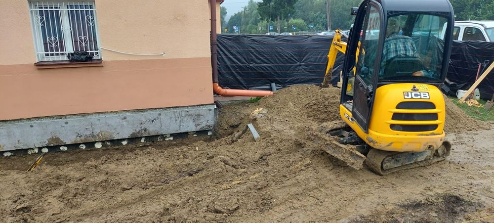 Usługi minikoparka , transport , ścinka drzew