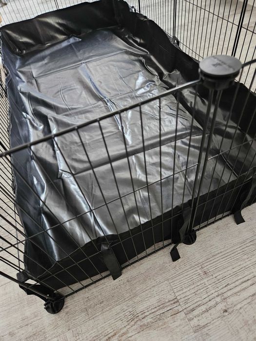 Klatka dla gryzoni chomików królików świnek z drzwiami i podłogą NOWA