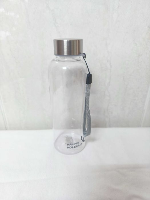 Garrafa reutilizável transparente *NOVA*
