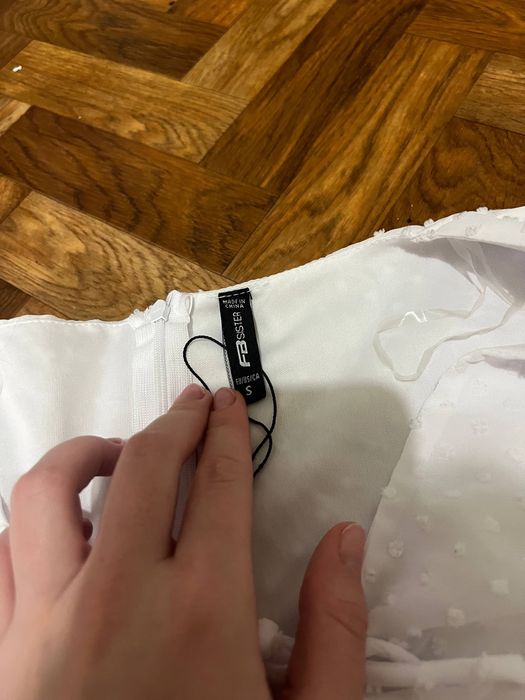 Жіноча ніжна біла коротка легка міні сукня FB Sister