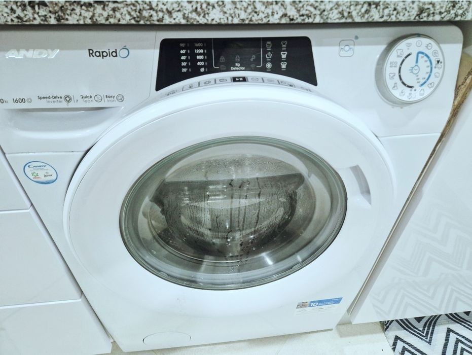 Conjunto Lavadora 10kg + Secadora Candy RapidÓ 8kg (Bomba de Calor + WiFi) – Excelente Estado
