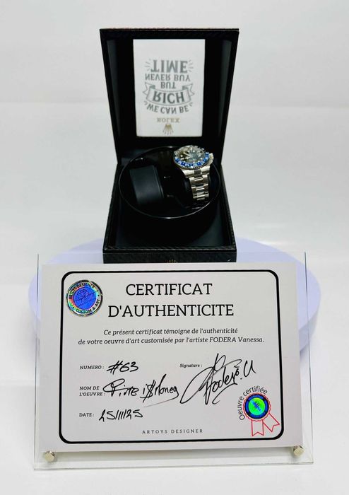 Rotomat Limitowany Ręcznie Customizowany Certyfikat Rolex