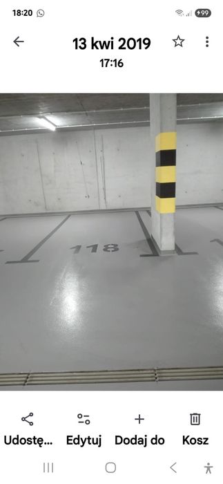 Wynajmę miejsce postojowe Wrocławska 53 w garażu podziemnym