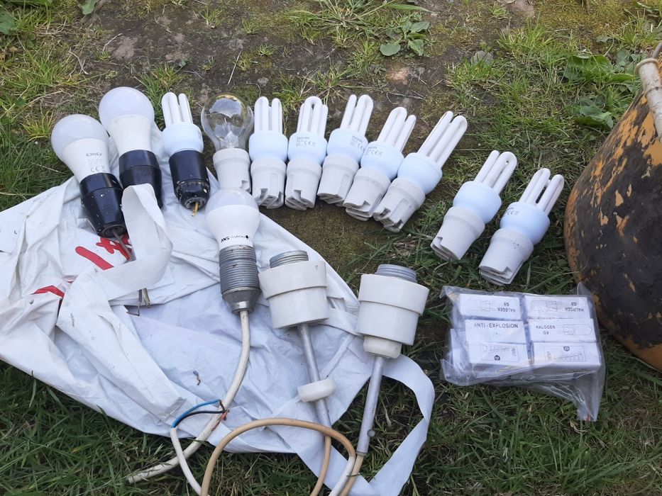 oprawki do lamp + żarówki