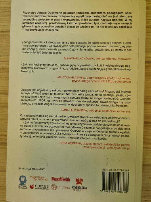 "Upór" Potęga pasji i wytrwałości - Angela Duckworth