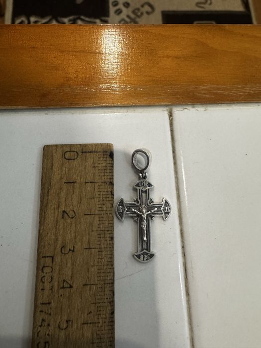 Хрестик Срібло 925 Проба 3 г з Чорнінням