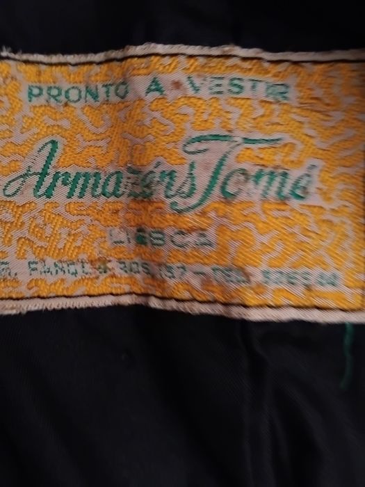 Casaco  Vintage de pele preto