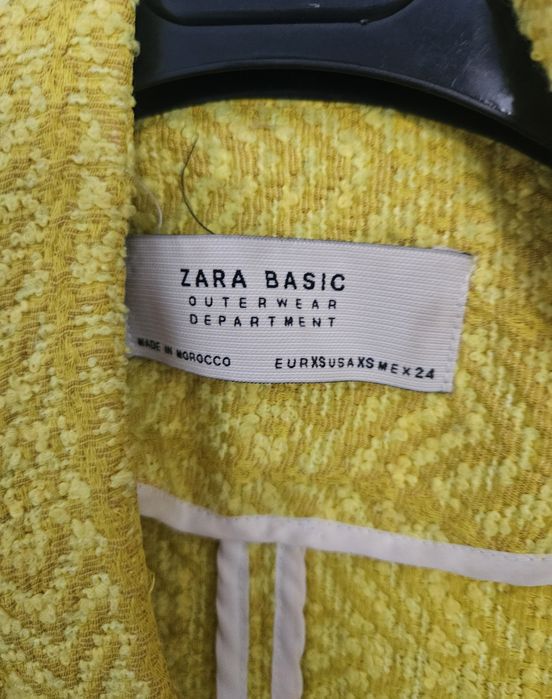Płaszcz żółty Zara coat