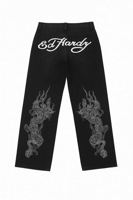 В наявності | ED HARDY JEANS штани джинси rap baggy pants ед харді sk8