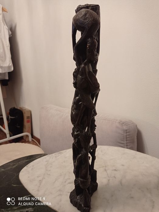 статуэтка чёрное дерево африканские дети